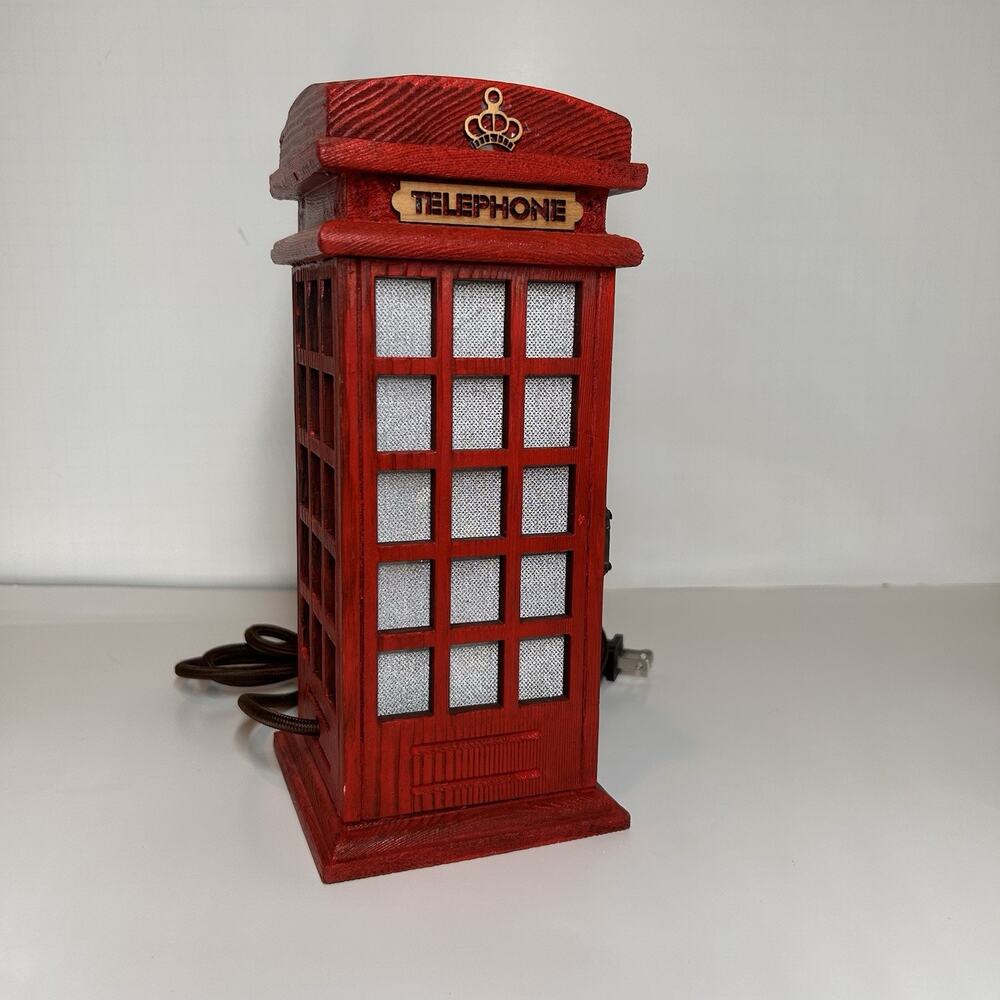 Plug in Light London Booth Lamp, Desk Lamp, Unique Gift Aesthetic Lamp